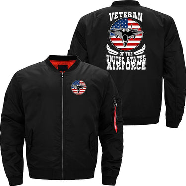 Airforce US Flag Fighter Jet Patriotic Veteran JACKET THE AV8R